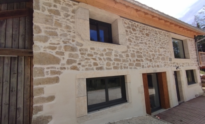 Rénovation ferme a LAMOURA , Bourg-en-Bresse, LS Façade